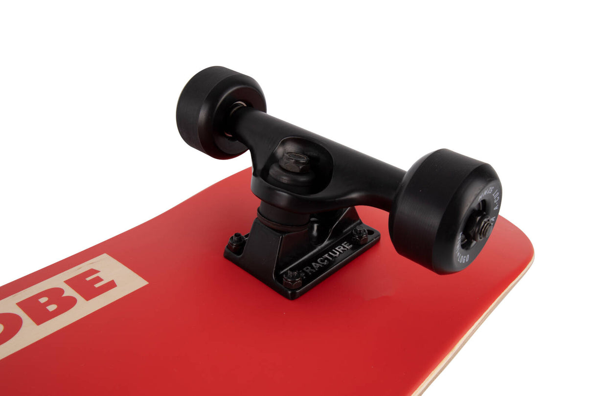 Globe Goodstock Custom Skateboard - Red/Black 7.75"
