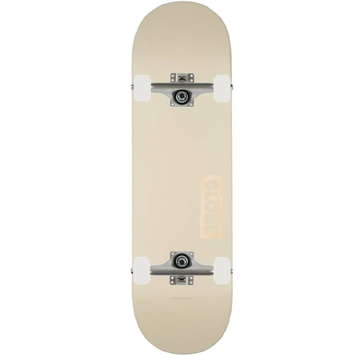 Globe Goodstock Custom Skateboard - Off White 8"