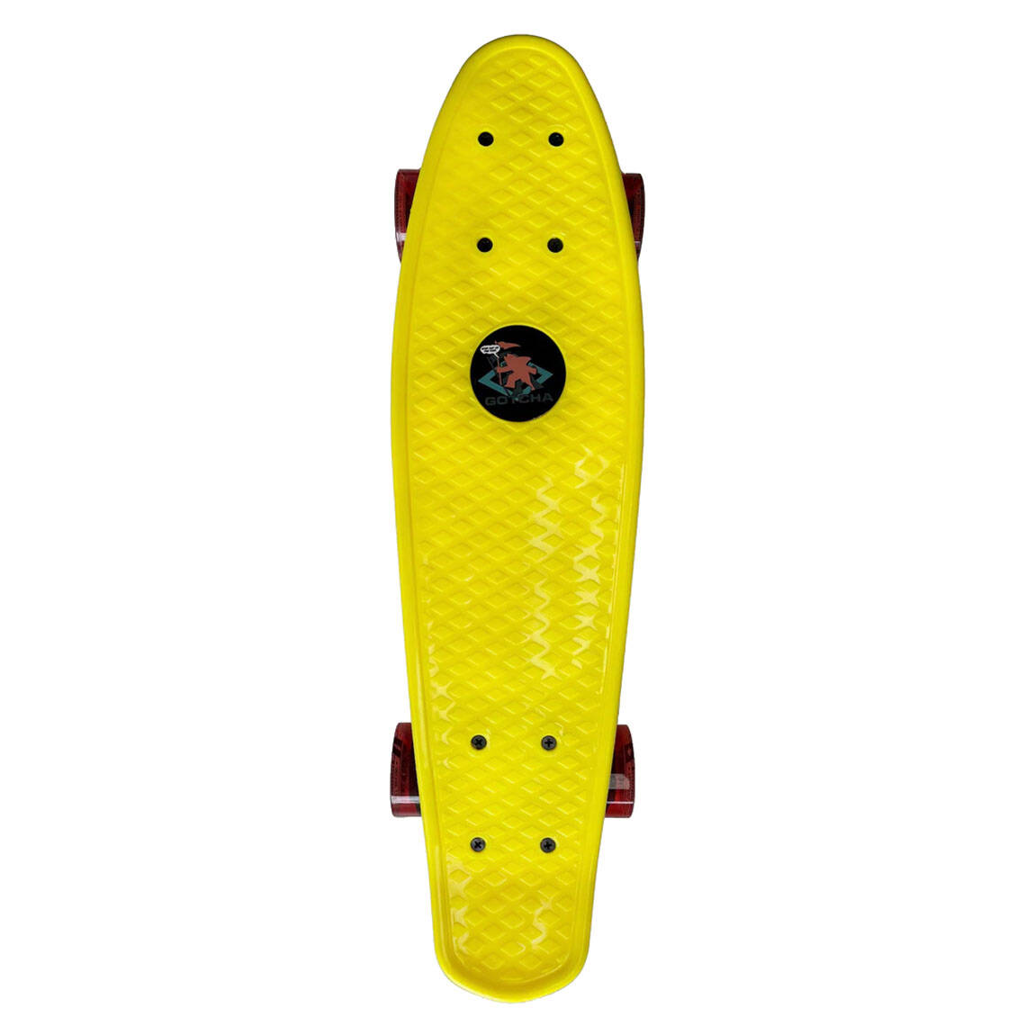 Gotcha Icon Complete Cruiser Skateboard - Yellow 22"
