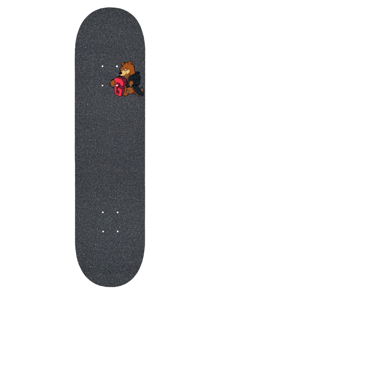 Grizzly Group Hug Skateboard Grip Tape - Black