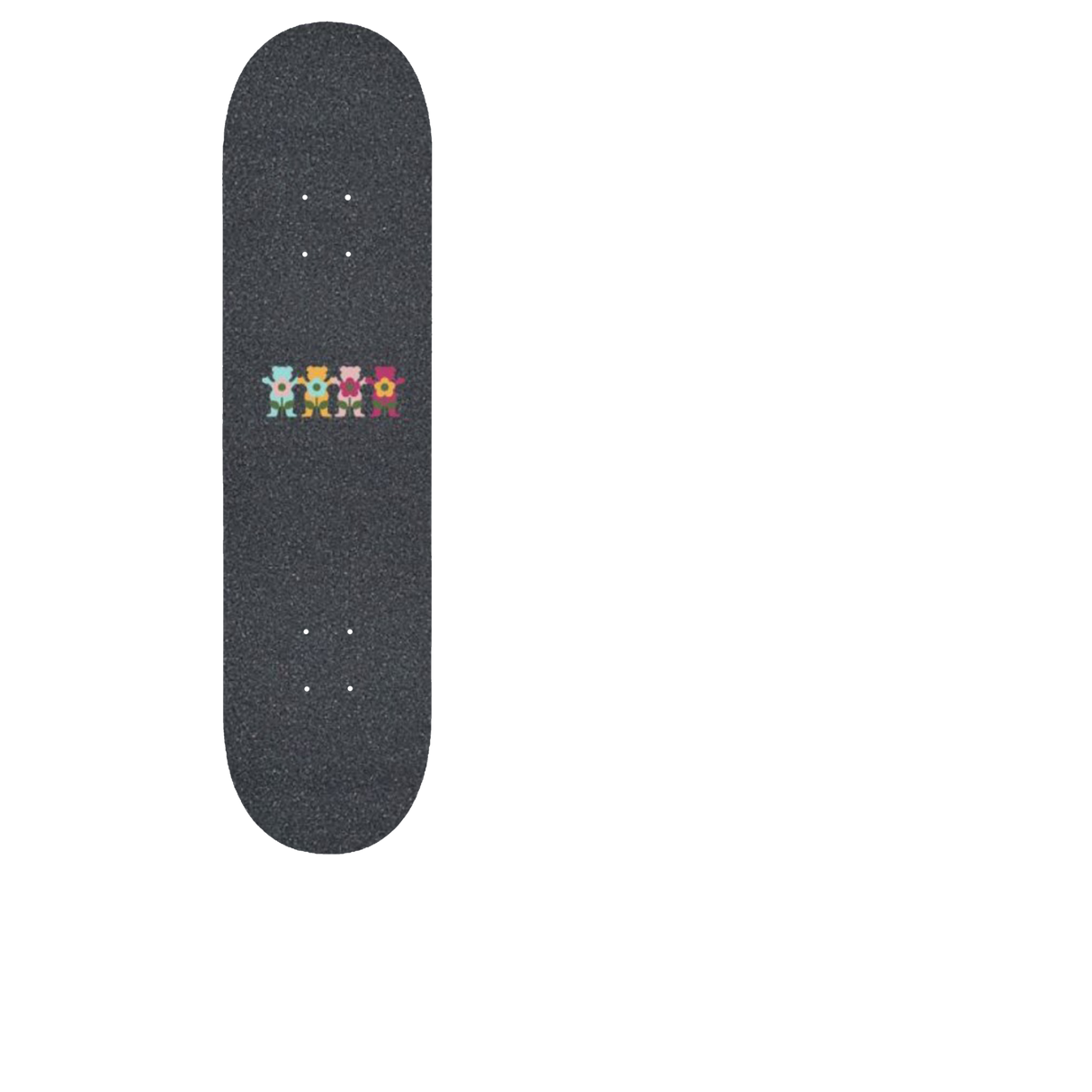 Grizzly Grow Up Skateboard Grip Tape - Black