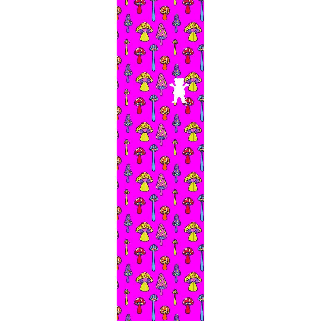 Grizzly Have a Nice Trip Skateboard Grip Tape - Pink/Multi