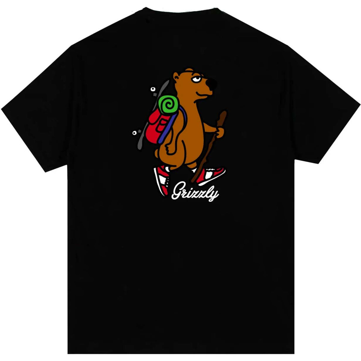 Grizzly Hitch Hike T Shirt - Black