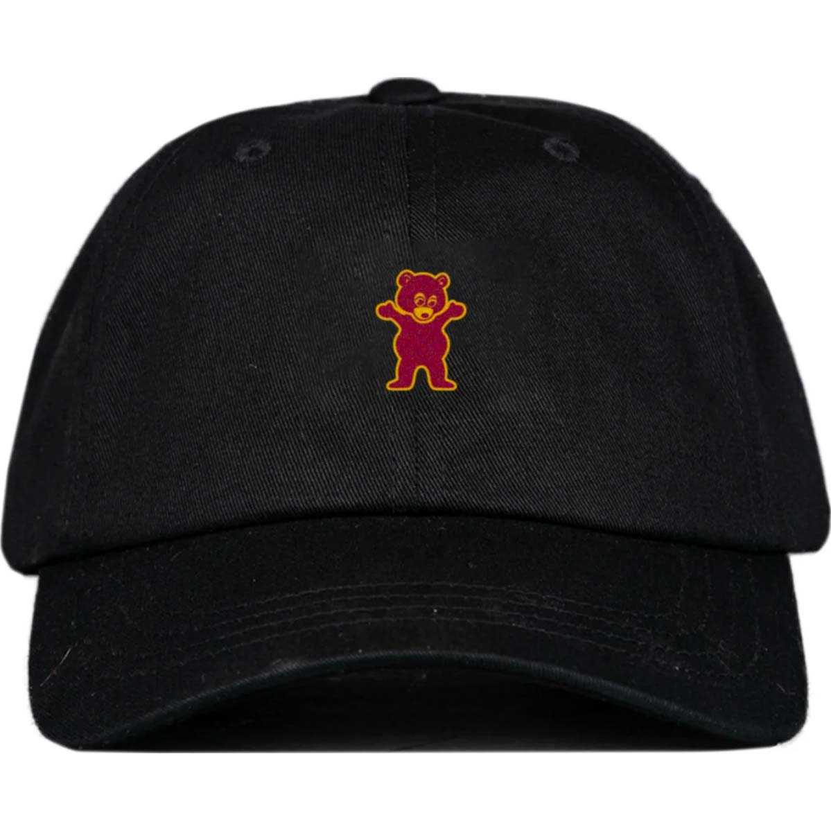 Grizzly Mascot Dad Hat - Black
