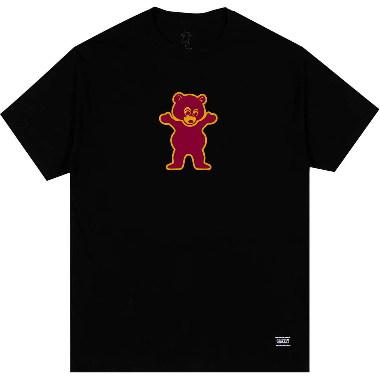 Grizzly Mascot T Shirt - Black