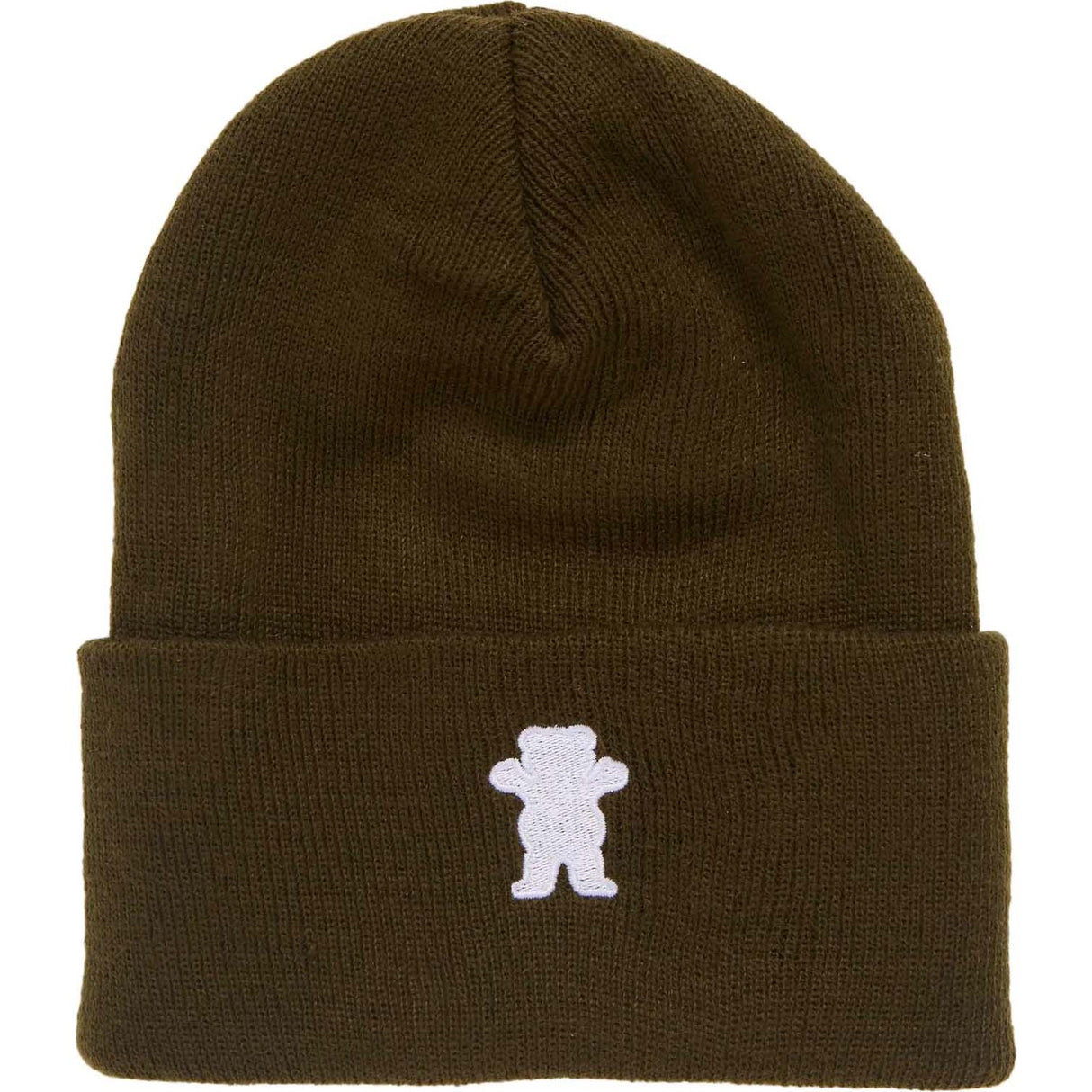 Grizzly OG Bear Embroidered Beanie - Olive