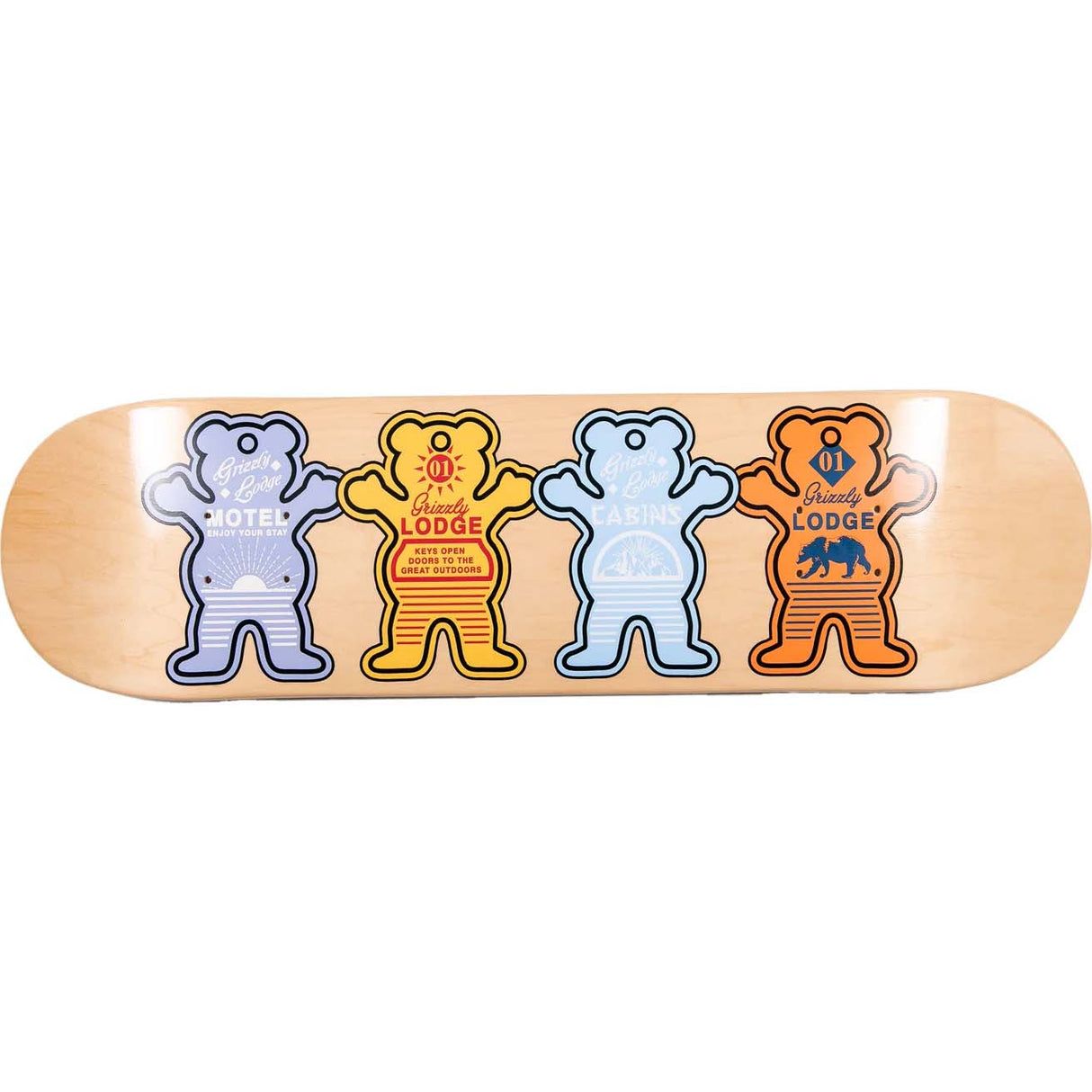 Grizzly Room Keys Skateboard Deck 7.75"