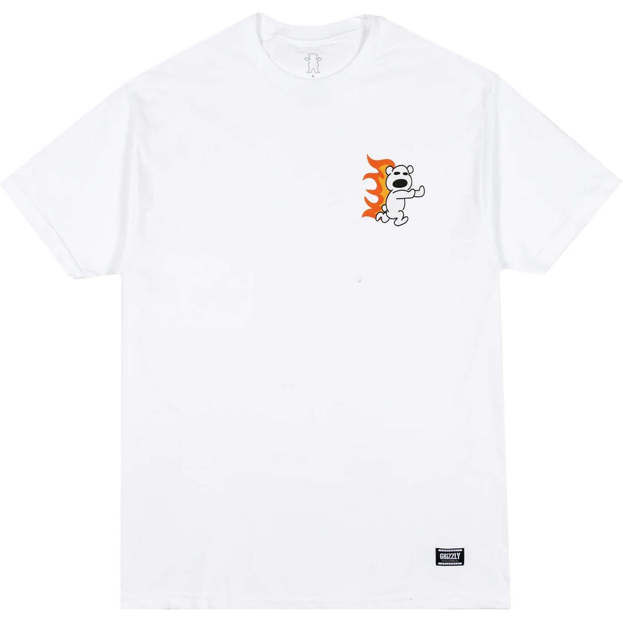 Grizzly Toon Town T Shirt - White