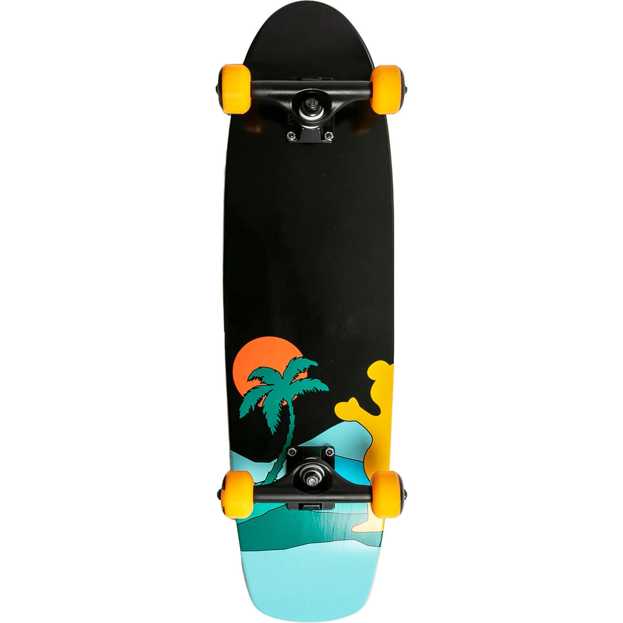 Grizzly Aloha Complete Cruiser Skateboard - Black 7.75"