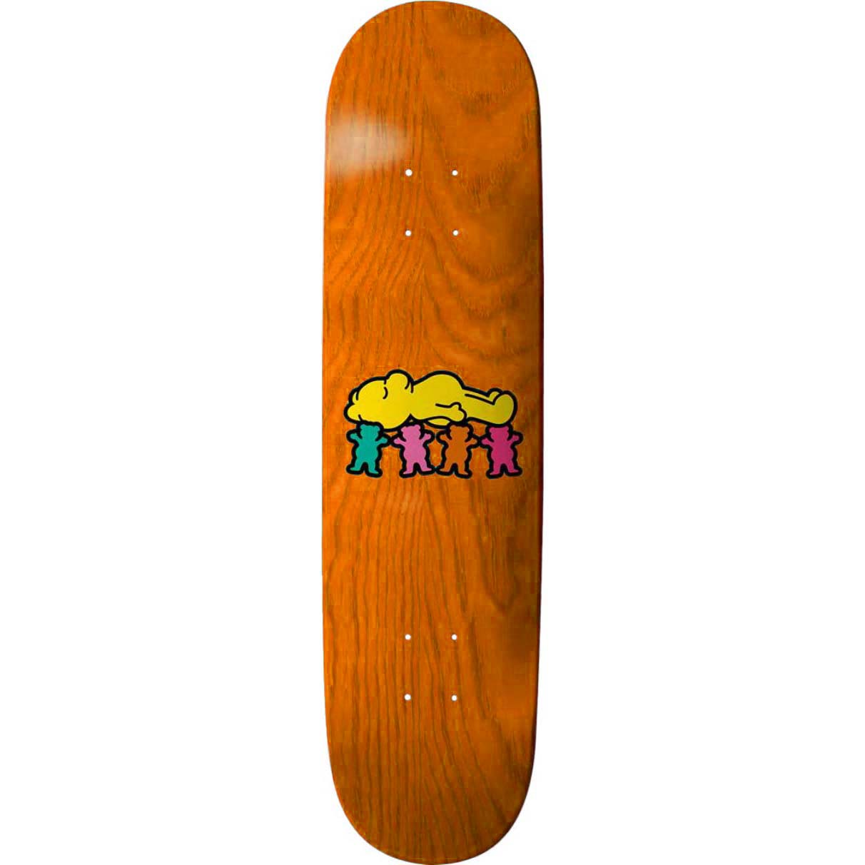 Grizzly Sleepy Time Skateboard Deck - Blue 8.25"