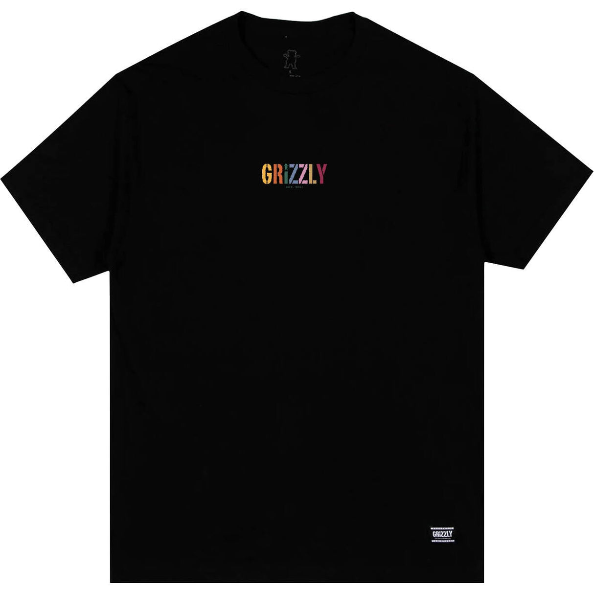 Grizzly Terracotta T Shirt - Black