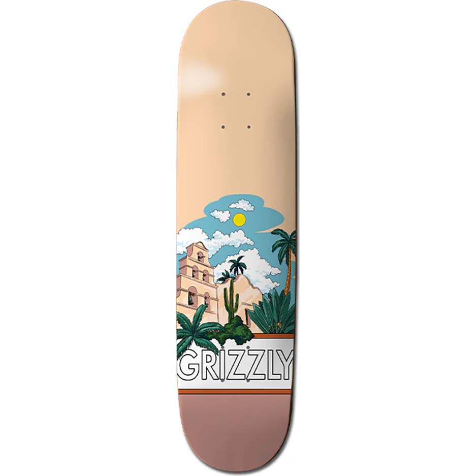 Grizzly Cabana Skateboard Deck - Peach 7.75"