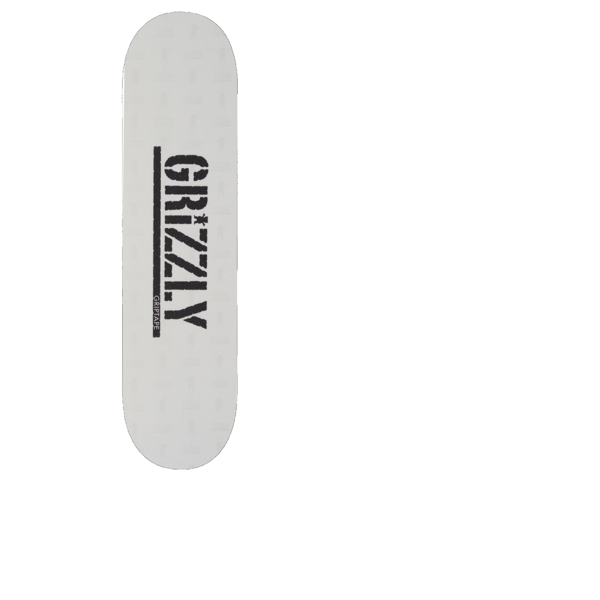 Grizzly Clear Stamp Skateboard Grip Tape - Clear