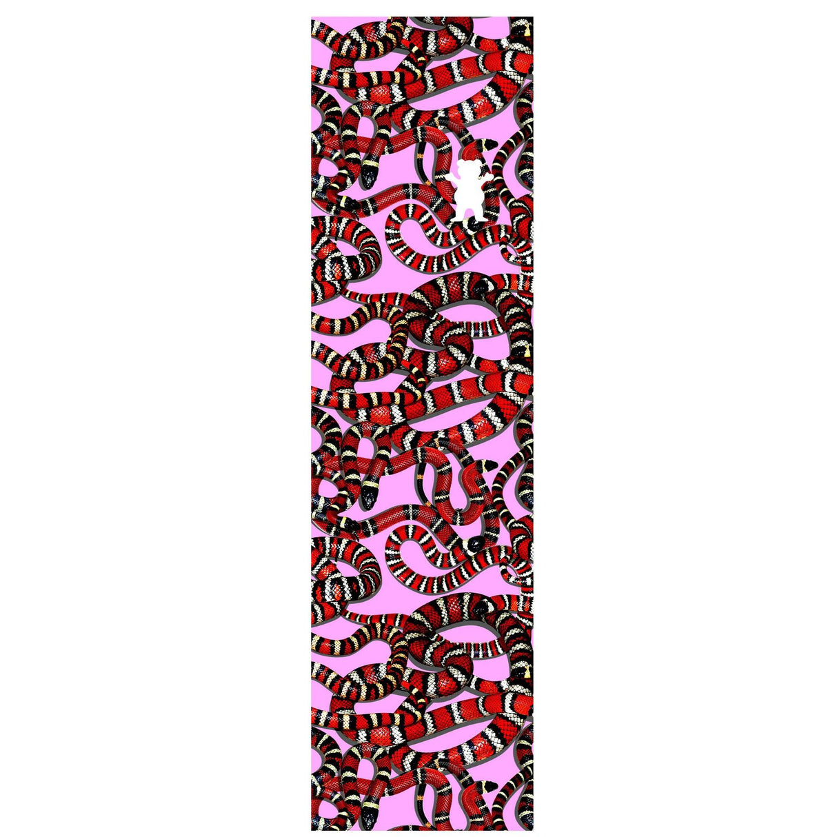 Grizzly Snake Eyes Skateboard Grip Tape - Red