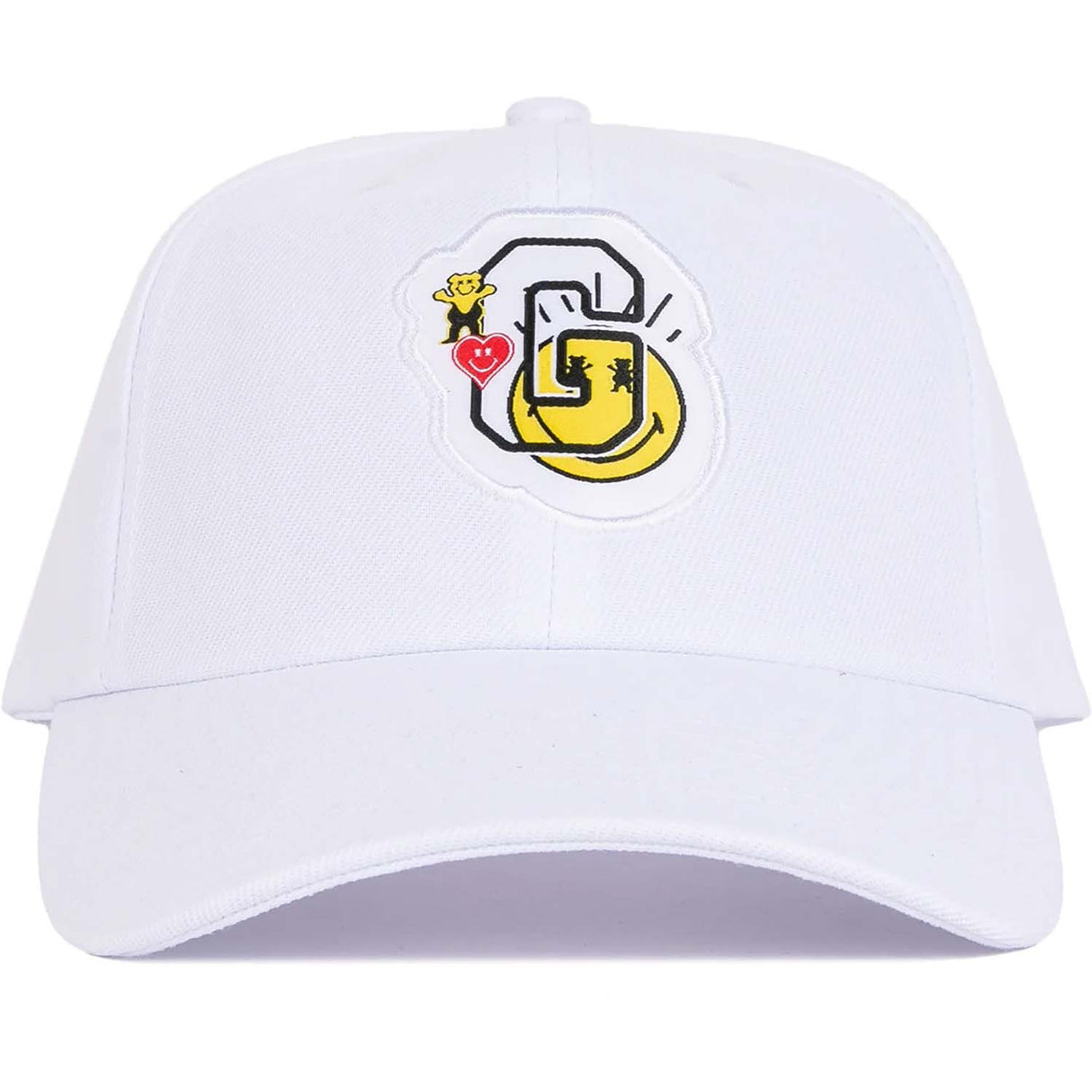 Grizzly x SmileyWorld Dad Hat - White