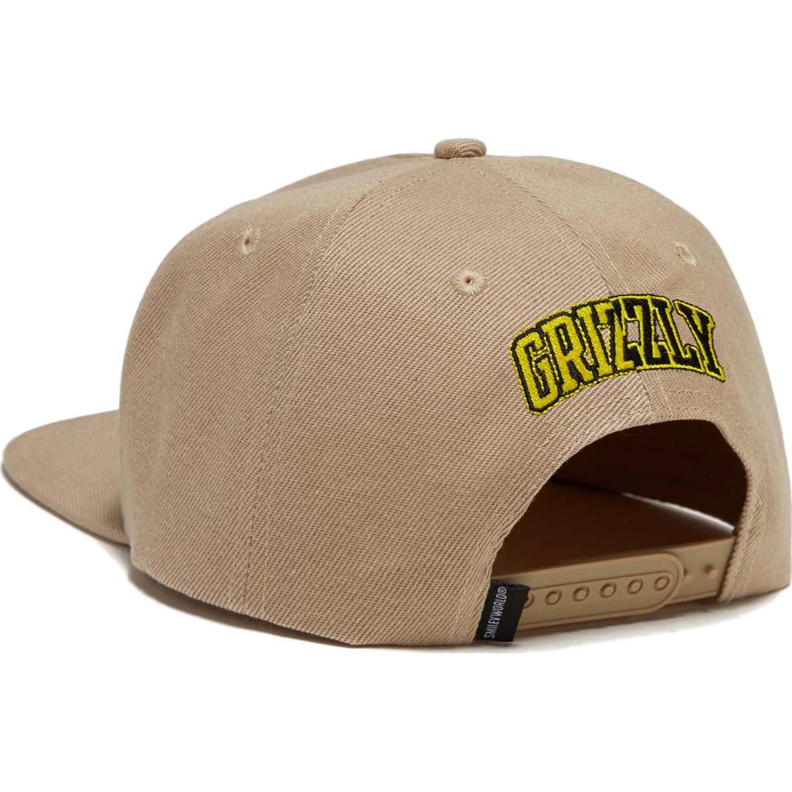 Grizzly x SmileyWorld Snapback Hat - Khaki