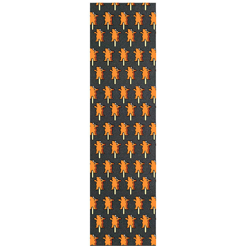 Grizzly OG Bear Ice Cream Skateboard Grip Tape - Orange