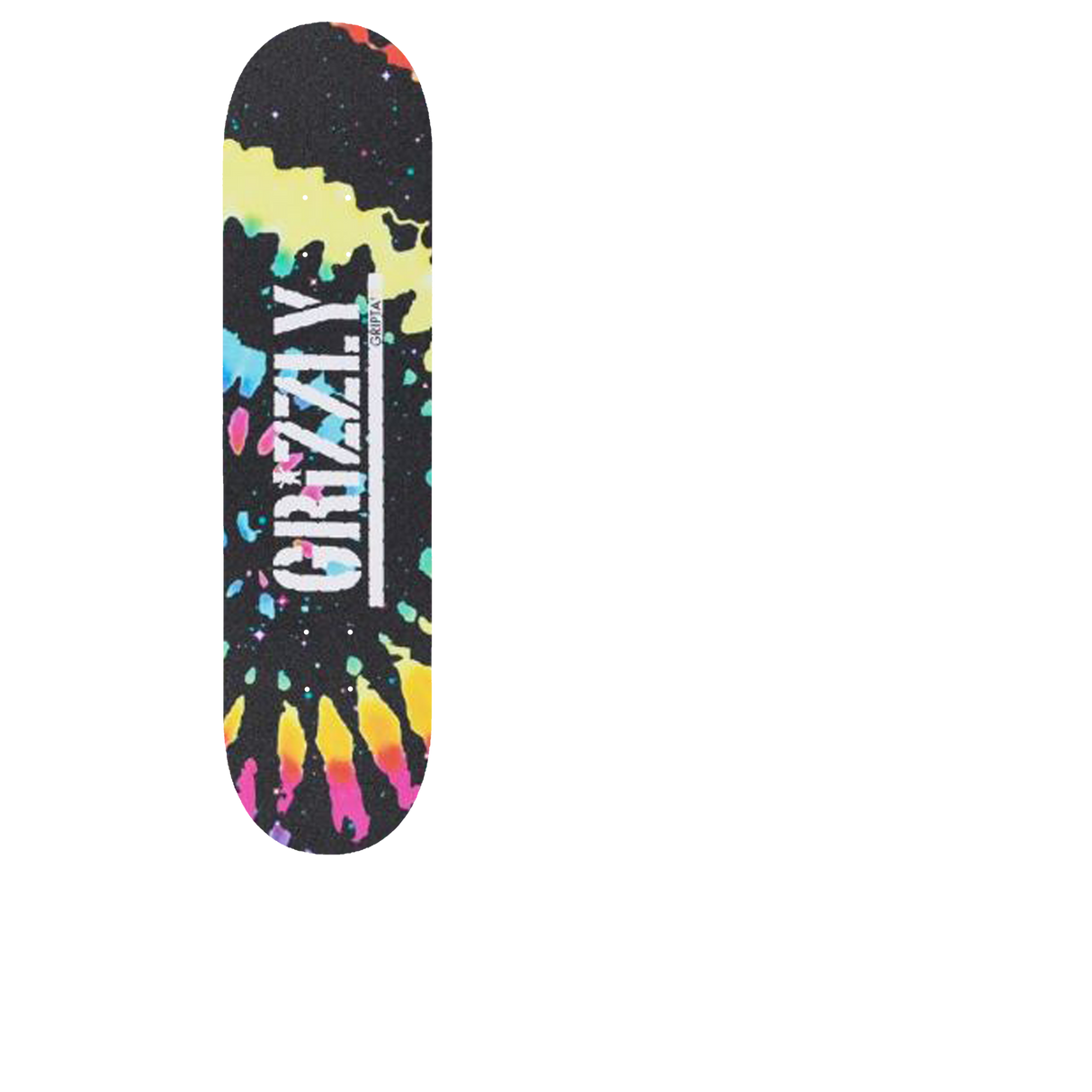 Grizzly Tie-Dye Stamp Skateboard Grip Tape - 3