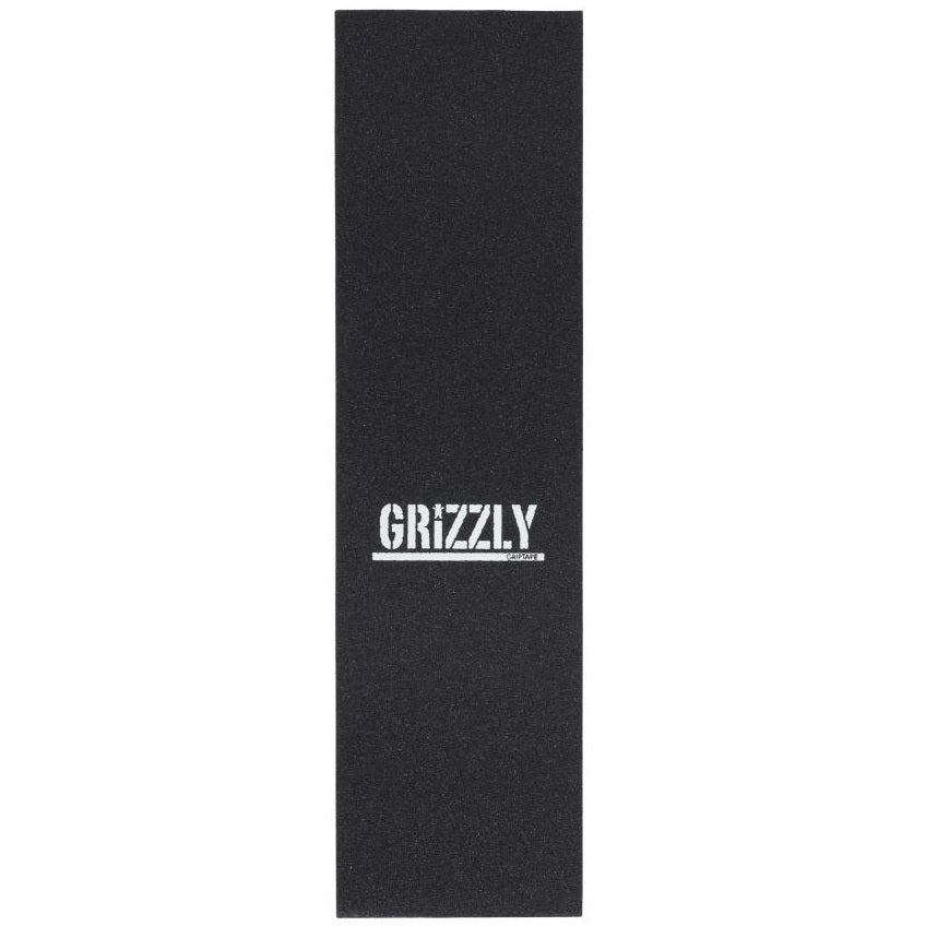 Grizzly Mini Stamp Skateboard Grip Tape - Black 9"