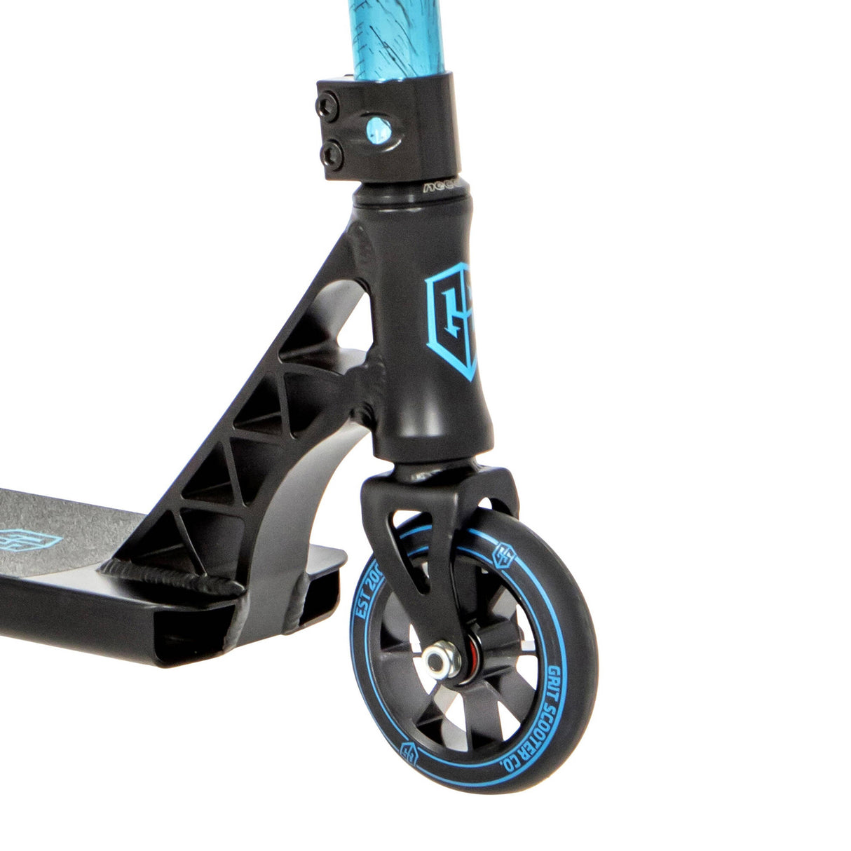 Grit 2021 Elite Stunt Scooter - Black/Vapour Blue/Black Laser