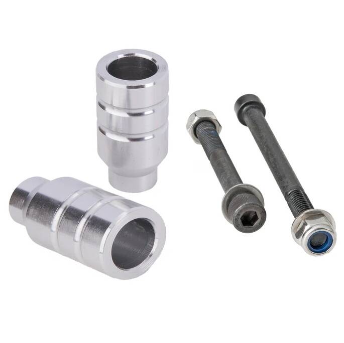 Grit Alloy Scooter Pegs - Silver