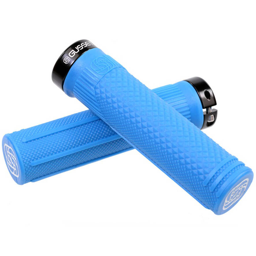 Gusset S2 Lock on Scooter Grips - Blue