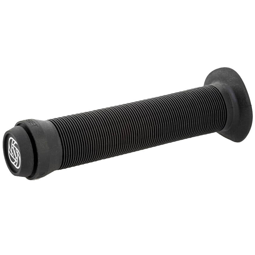 Gusset Sleeper Flanged Scooter Grips - Black