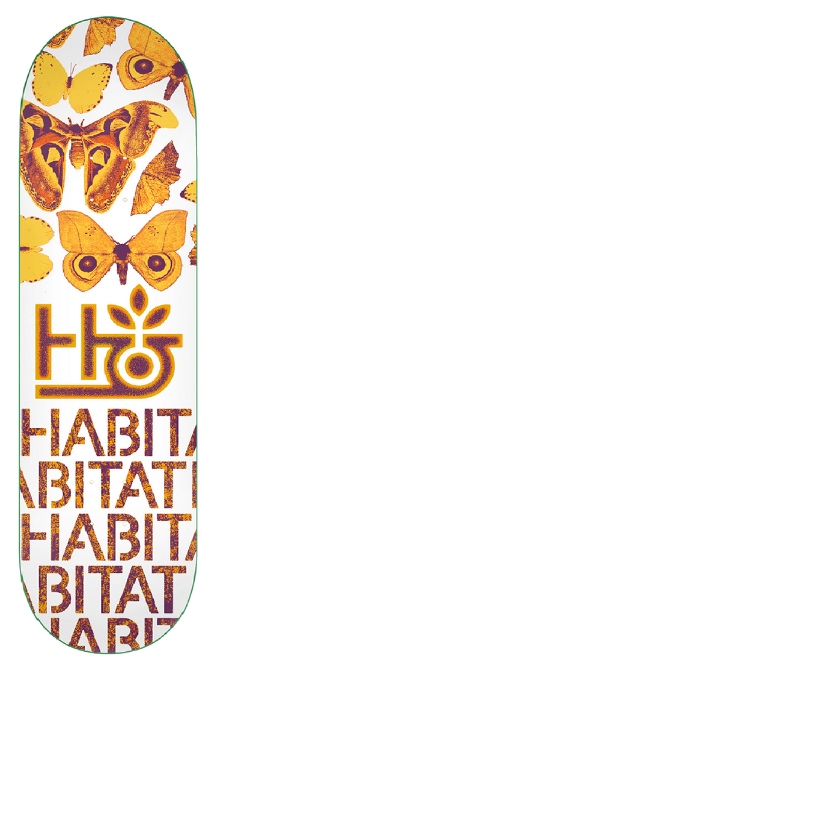 Habitat Insecta Skateboard Deck - Gold 8"