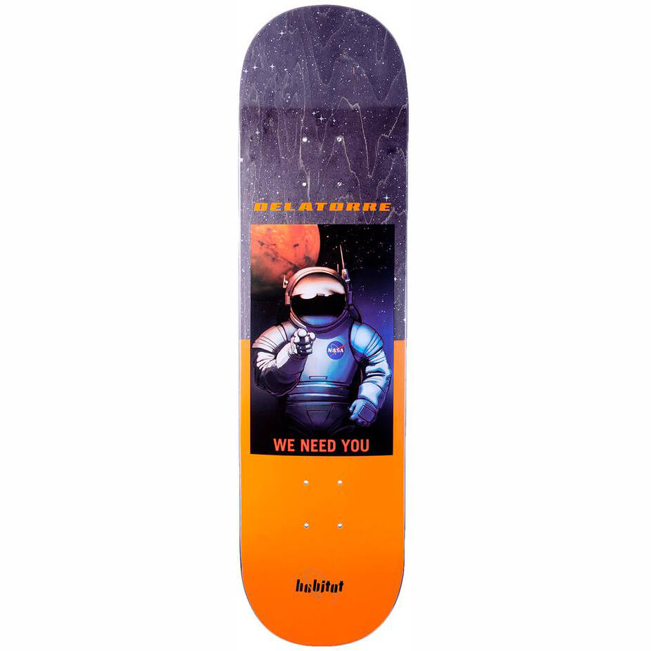 Habitat NASA Skateboard Deck - Delatorre - 8.18''