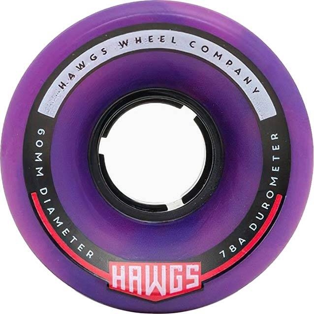 Hawgs Chubbies Longboard Wheels 60mm - Purple