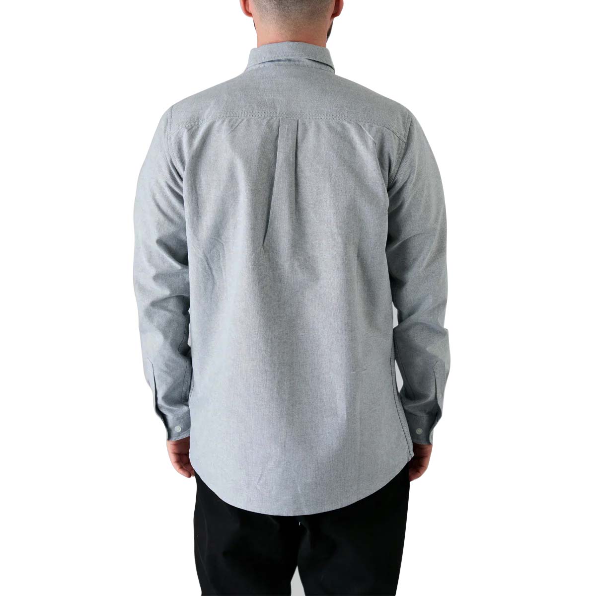 Heathen Cannibal Ox-ford Longsleeve Shirt - Nothing Grey