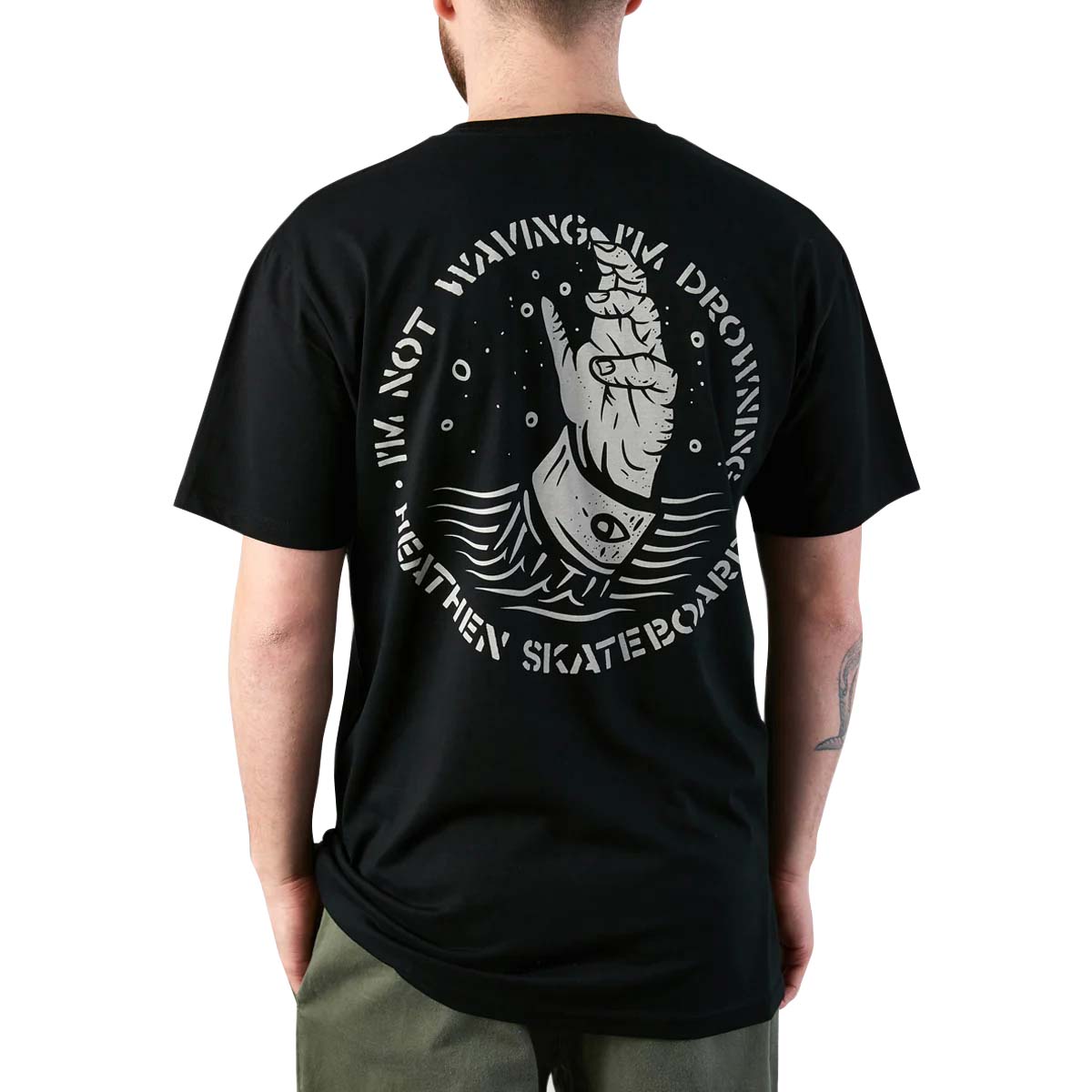 Heathen Drowning T Shirt - Black