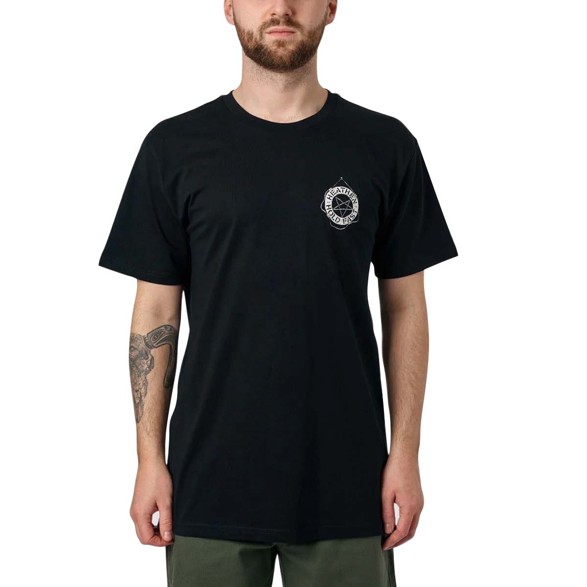 Heathen Stormy Seas T Shirt - Black