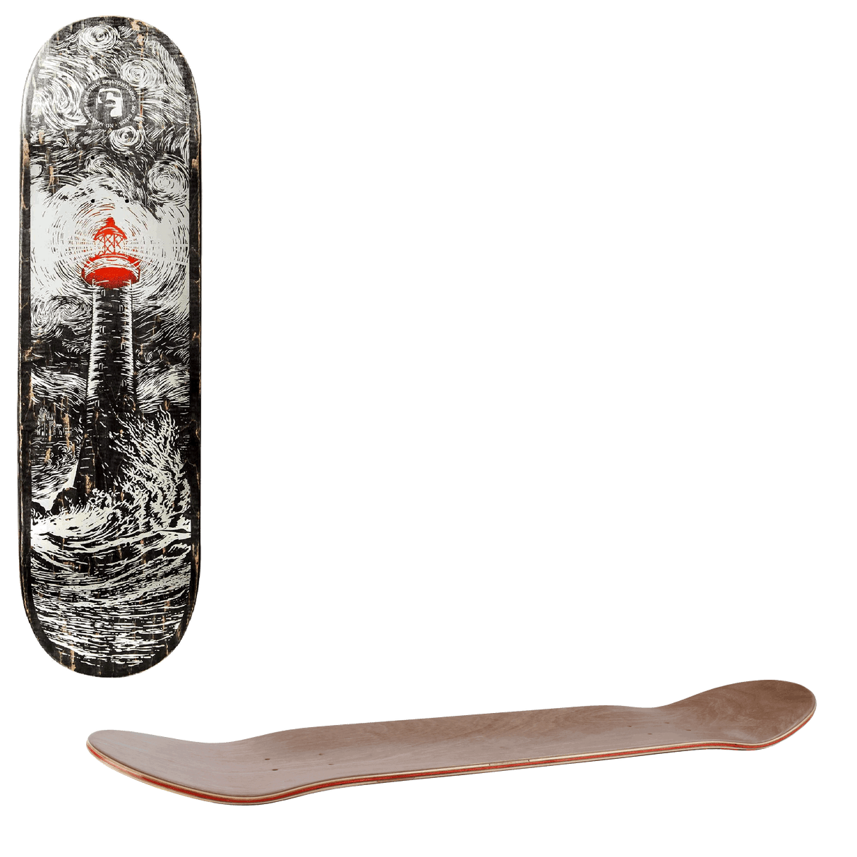 Heathen Lighthouse Skateboard Deck 8.75"