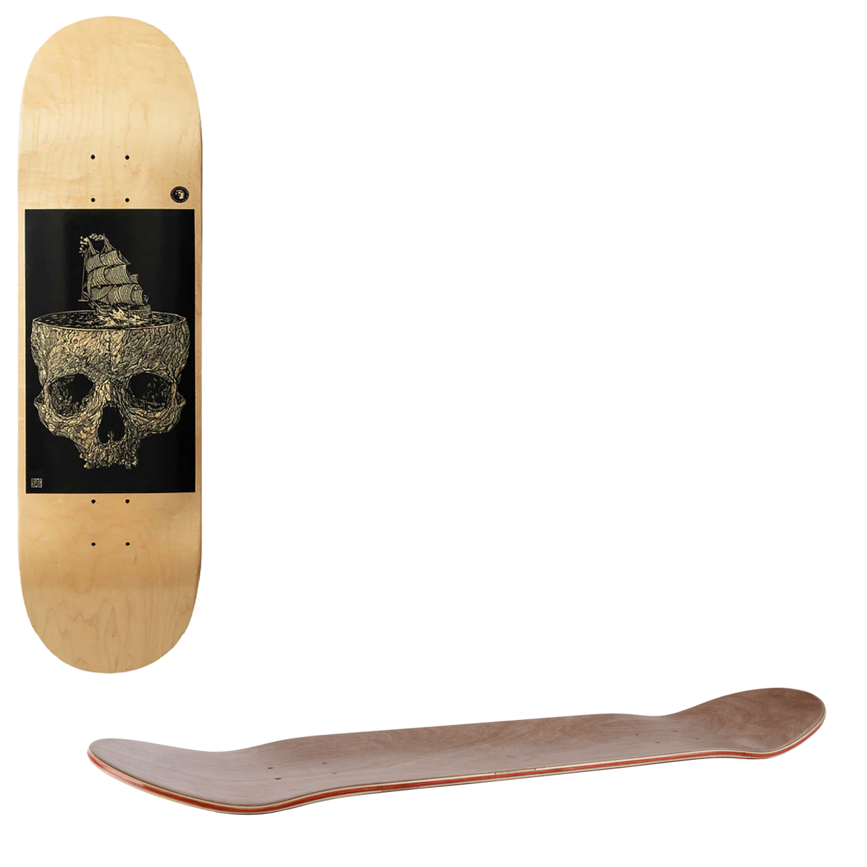 Heathen Stormy Seas Skateboard Deck 8.25"