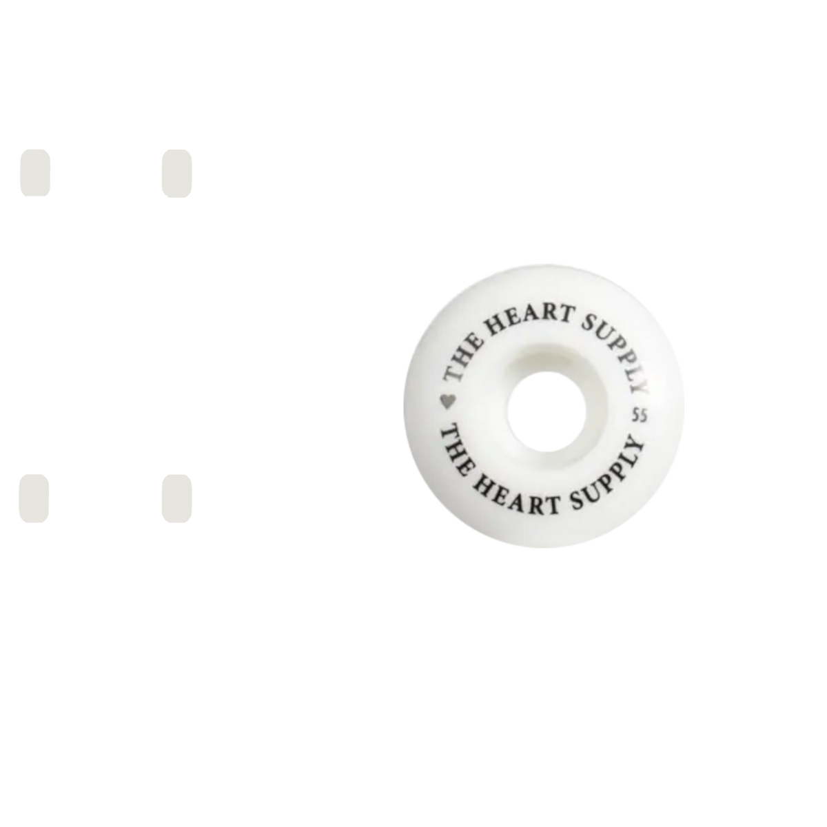 The Heart Supply Clean Heart Skateboard Wheels - Black 55mm
