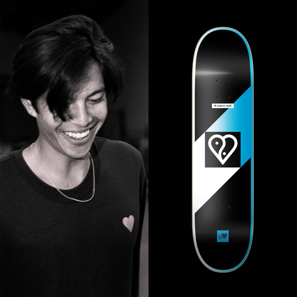 The Heart Supply Symbolic Impact Light Skateboard Deck - Chris Chann 8.25''