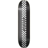The Heart Supply Check Stripe Skateboard Deck - Black 8.25"