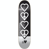 The Heart Supply Heimana Reynolds Peace Skateboard Deck - Black 8.25"