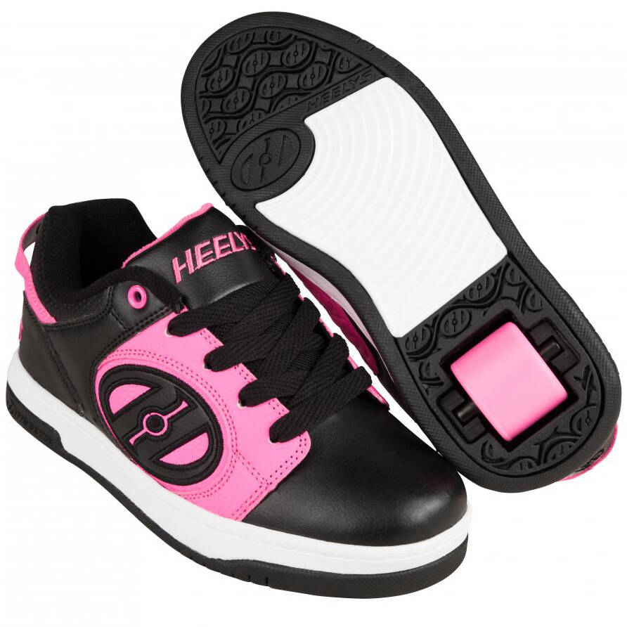 Heelys Voyager - Black/Neon Pink J12