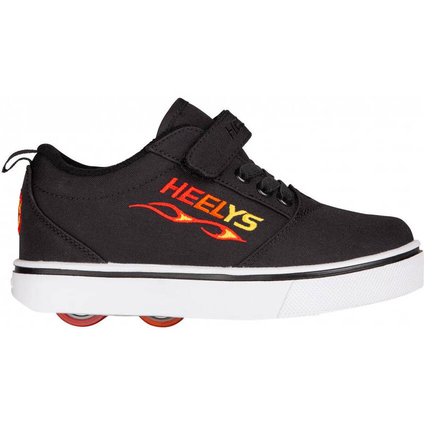 Heelys X2 Pro 20 - Black/Red/Yellow Flame