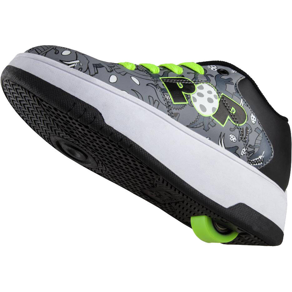 Heelys POP Strive - Charcoal/Black/Bright Green/Dino
