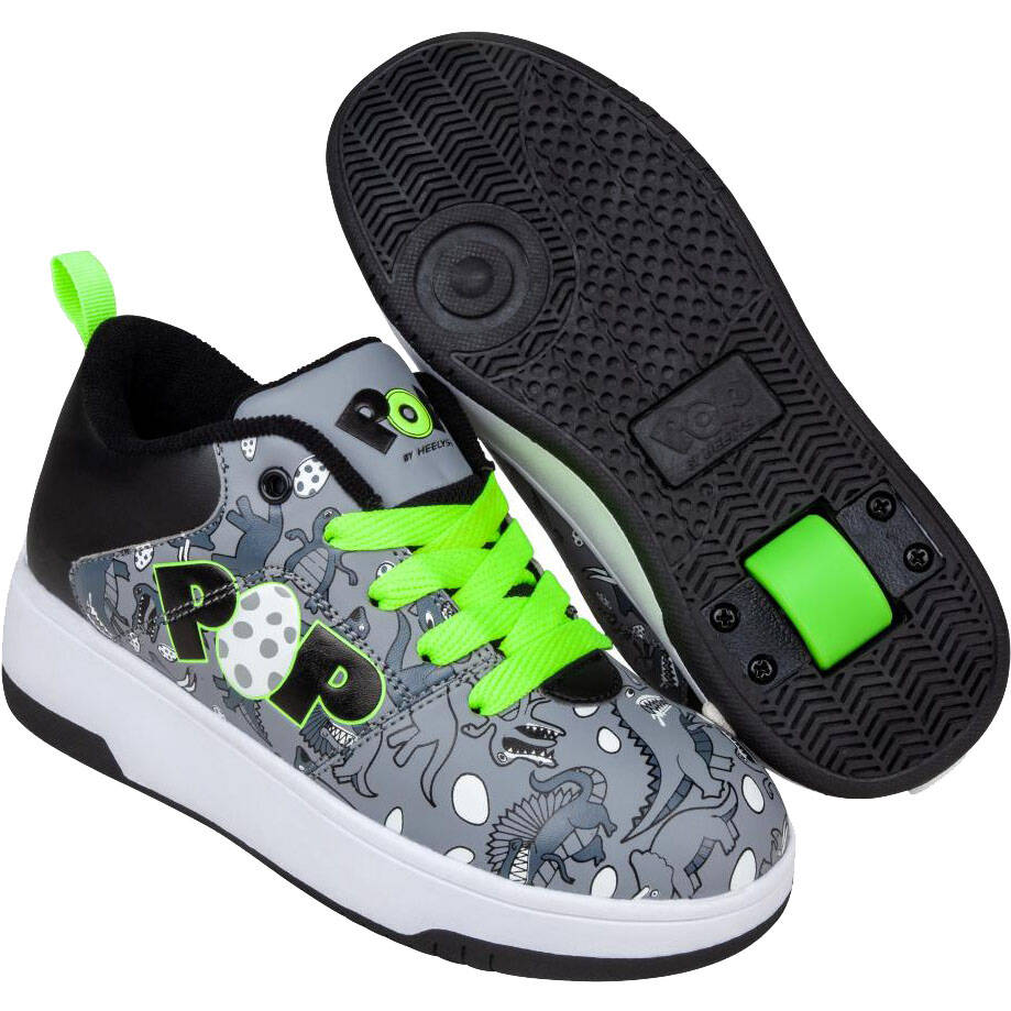 Heelys POP Strive - Charcoal/Black/Bright Green/Dino