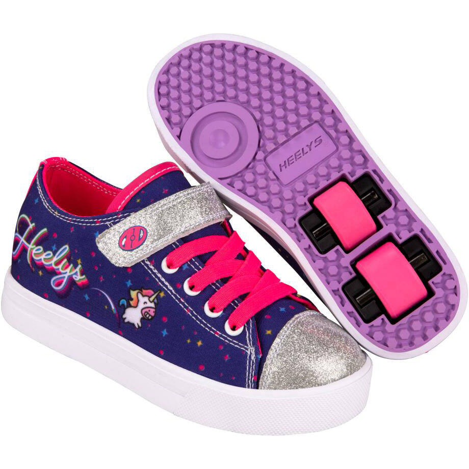Heelys X2 Snazzy - Purple/Neon Pink Unicorn