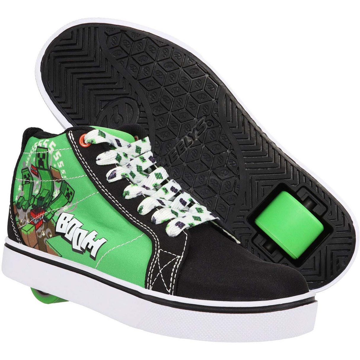 Heelys X Minecraft Racer 20 Mid - Green/Black