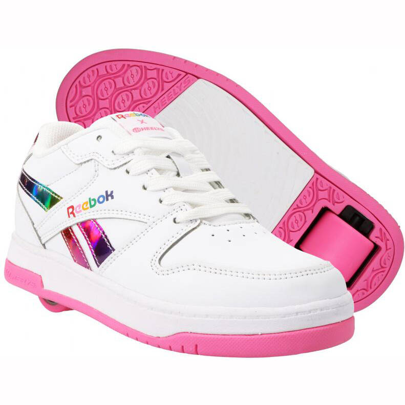 Heelys x Reebok BB4500 Low - White/White/True Pink