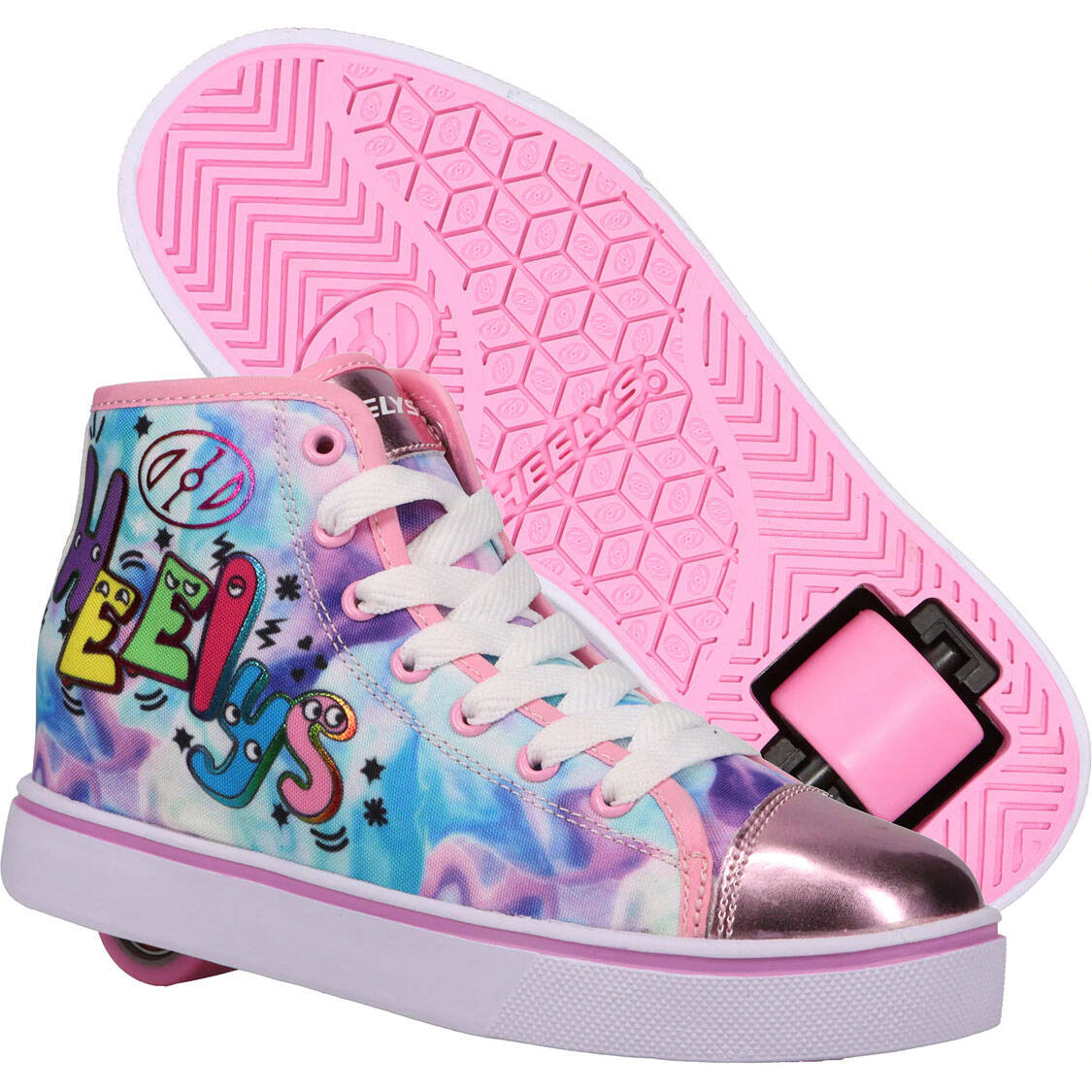 Heelys Veloz - White/Pink/Multi