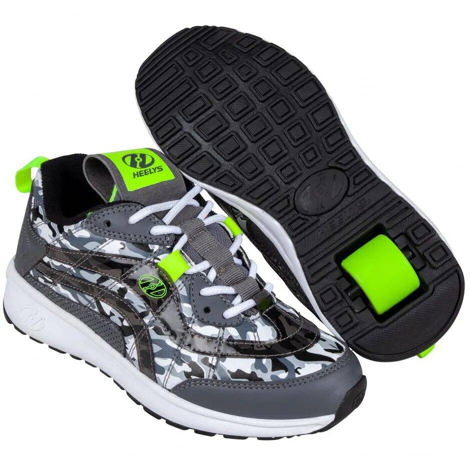 Heelys Nitro - Charcoal/Black Camo/Bright Yellow UK 7