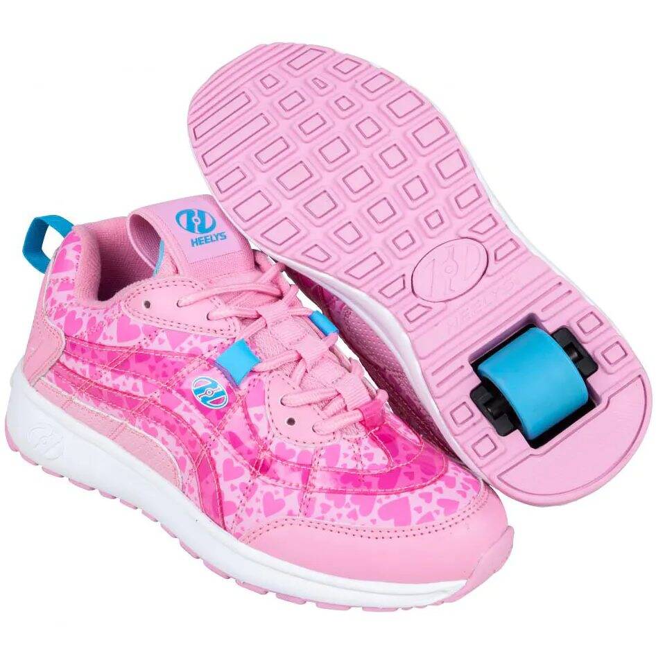 Heelys Nitro - Light Pink/Pink Hearts UK 6