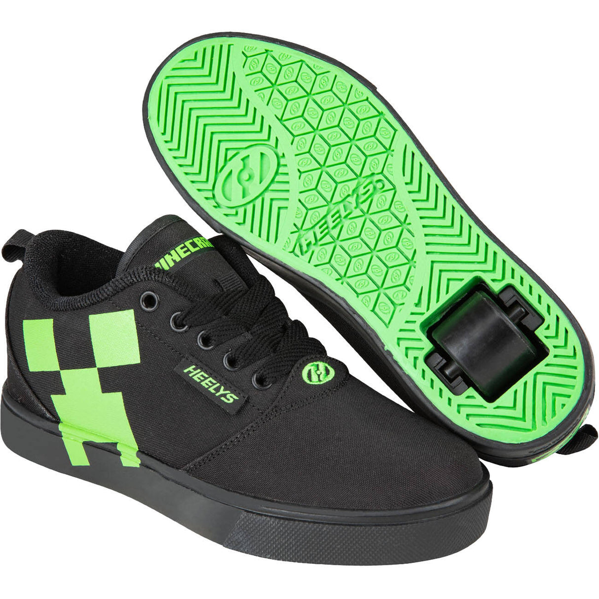 Heelys X Minecraft Pro 20 - Black/Black/Green